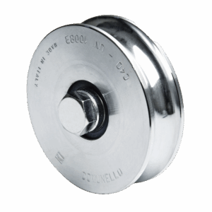 Rueda de 12 cm SIN Soporte / Soporta hasta 450 kg / Canal Tipo "U"