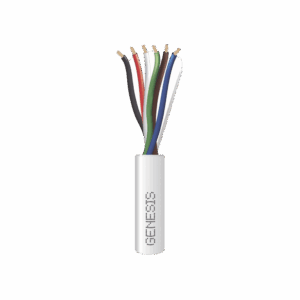 Carrete de 305 Metros / Cable de Cobre / 6 x 18 AWG  / Plenum / Para Interior / Color Blanco / Para Aplicaciones de Alarmas de Intrusión/Control de Acceso/ Automatización / Interfonos y Tv Porteros