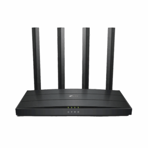 Router WiFi 6 AX 1500Mbps / MU-MIMO 2X2 y OFDMA / 1 Puerto WAN 10/100/1000 Mbps / 3 Puertos LAN 10/100/1000 Mbps / 4 Antenas / Conexión Inalámbrica OneMesh