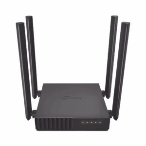 Router Inalámbrico doble banda AC, 2.4 GHz y 5 GHz Hasta 1200 Mbps, 4 antenas externas omnidireccional, 4 Puertos LAN 10/100 Mbps, 1 Puerto WAN 10/100 Mbps, Versión 6