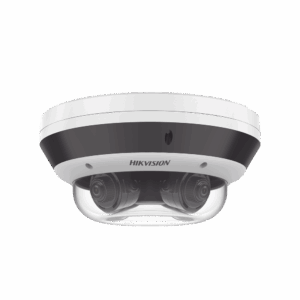 PanoVu Series / Vista Panorámica 360º / 4 Lentes Mot. 2.8 a 12 mm (4 Megapixel por Lente) / 16 Megapixel en Total / WDR 120 dB / DARKFIGHTER / Exterior IP67 / IK10 / PoE+ / 30 mts IR / Micro SD