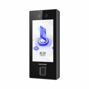 Terminal Facial Min Moe con LECTOR DE HUELLAS y Tarjetas PROX EM / 3000 Rostros / 3000 Huellas / Pantalla 4.5" / Administrable en la Nube con HikConnect Teams  / Exterior IP65  / PoE / WiFi / HIK-IA