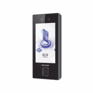 Terminal Facial Min Moe con LECTOR DE QRs FISICO Ultra Rápido  y Tarjetas MIFARE / 3000 Rostros / Pantalla 4.5" / Administrable en la Nube con HikConnect Teams  / Exterior IP65  / PoE / WiFi / HIK-IA