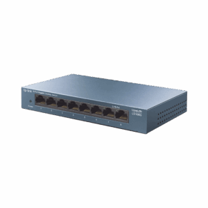 Switch de escritorio Gigabit de 8 puertos 10/100/1000Mbps, carcasa metálica