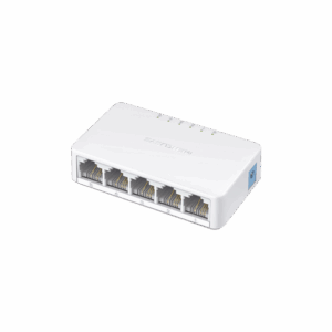 Switch NO Administrable / Para escritorio /  5 puertos 10/100 Mbps / Diseño Compacto / Plug and Play