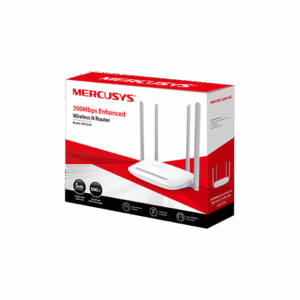 Router Inalámbrico N Mejorado / 2.4 GHz de 300 Mbps / 1 Puerto WAN 10/100 Mbps / 3 Puertos LAN 10/100 Mbps / 4 Antenas de 5 dBi