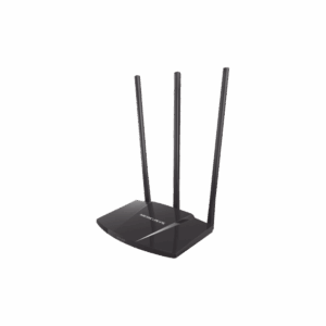 Router N de alta potencia 300 Mbps / 1 Puerto WAN 10/100 / 3 Puertos LAN 10/100 / Chip PA (potencia transmisión 2x) / 3 Antenas de 7 dBi