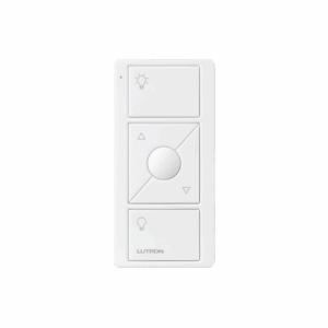 Control remoto PICO 3 botones encender/apagar, subir/bajar intensidad, color blanco, complemente con un atenuador Caseta, RA2, RadioRa2.