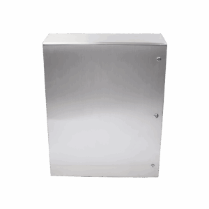 Gabinete de Acero Inoxidable IP66 Uso en Intemperie (800 x 1000 x 300 mm) con Placa Interna Galvanizada.