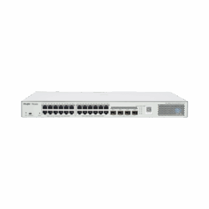 Switch Administrable L2 PoE+ hasta 370W, 24 Puertos Eth 1G, 4 puertos SFP 1G, Administración Remota en la Nube.