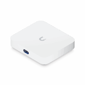 UniFi Cloud Gateway, Router multiWAN para balanceo/failover / Integra UniFi Network para administrar hasta 30 dispositivos UniFi, (1) puerto WAN 1/2.5 GbE y (4) puertos LAN GbE