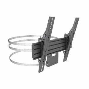 MONTAJE PARA PANTALLAS DE 32 A 65 PULGADAS EN COLUMNA| VESA 100 X 100 HASTA 400 X 400 | COLOR NEGRO| CAP. MAX 35KG