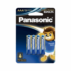 Batería Alcalina AAA 1.5V EVOLTA / No recargable / Paquete de 4 Baterías