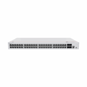 Switch de Distribución/Core Gigabit Administrable PoE Capa 3 / 48 puertos 10/100/1000 Mbps (PoE) / 4 Puertos 1GE SFP Uplink / ERPS / Rutas Estáticas / iStack / PoE Perpetuo / 380W / Administración Nube Gratis
