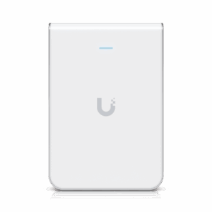 Access Point UniFi U6 In Wall/Montaje p/pared, WIFI 6 2.4 Y 5 Ghz, hasta 5.3 Gbps, 1 pto PoE In, 4 ptos secundarios (1 PoE Out)