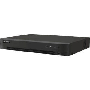 DVR 16 Canales TURBOHD + 16 Canales IP / 8 Megapixel (4K) / Audio Bidireccional / ACUSENSE / Audio Bidireccional / 1 Bahía de Disco Duro / Salida de Video en Full HD / H.265+