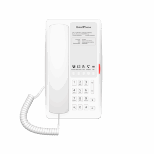 Teléfono IP WI-FI para Hotelería, Puerto USB-A para Carga, 5 Teclas Programables para Servicio Rápido (Hotline), Plantilla Personalizable con PoE