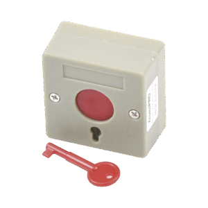 Botón de Pánico a Prueba de Fuego / Restablecimiento con Llave / Tamaño Compacto para Fácil Instalación