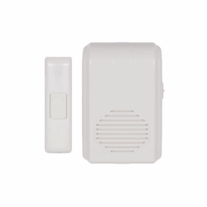 Timbre Inalámbrico Para Puerta Con 10 Tonos, Hasta 150m Linea de Vista, Con Receptor Inalámbrico Incluido, 110Vca