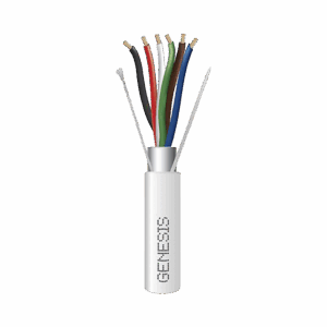 Carrete de 305 Metros / Cable de Cobre / 6 x 18 AWG  / Plenum / Color Blanco / Blindado / Para Aplicaciones de Alarmas de Intrusión / Control de Acceso / Automatización / Interfonos y Tv Porteros