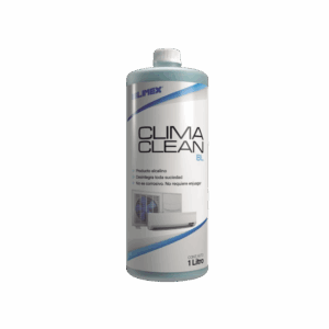 CLIMA CLEAN BL Limpiador a base ácida que garantiza una limpieza profunda y profesional en derpentines de minisplits, mejorando su eficiencia y prolongando su vida útil