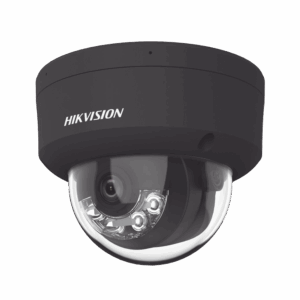 Domo IP 4 Megapixel / Color Negro / Lente 2.8 mm / Dual Light (30 mts Luz Blanca + 30 mts IR) / 2 Micrófonos Integrados / ACUSENSE / Exterior IP67 / IK10 / WDR 120 dB / PoE / ONVIF / Micro SD / Metal / ACUSEARCH