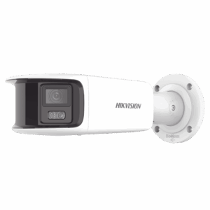 [ PROTECCIÓN ACTIVA ] Bala IP Panorámica 8 Megapixel / 180° / Lente 4 mm / Imagen a Color 24/7 / PoE / WDR 130° / IP67 / ACUSENSE / Protección Activa (Luz Estroboscópica y Alarma Audible) / 40 mts Luz Blanca / MicroSD