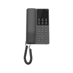 Teléfono IP Hotelero, 2 líneas SIP con 2 cuentas, codec Opus, IPV4/IPV6, color negro, con gestión en la nube GDMS