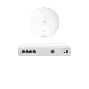 Kit DEMO de Router Multi-Servicio / 1 puerto 10/100/1000 Mbps(WAN) / 4 puertos 10/100/1000 Mbps(LAN) PoE / 50W + Punto de Acceso Wi-Fi 6 / 1.775 Gbps / MU-MIMO 2x2 (2.4GH y 5GHz) / Smart Antenna más cobertura / Instalación en techo y pared