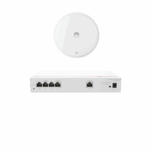 Kit DEMO de Router Multi-Servicio / 1 puerto 10/100/1000 Mbps(WAN) / 4 puertos 10/100/1000 Mbps(LAN) PoE / 50W + Punto de Acceso Wi-Fi 7 / 3.5 Gbps / MU-MIMO 2x2 (2.4GH y 5GHz) / Smart Antenna más cobertura / Instalación en techo y pared