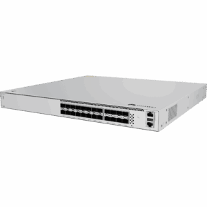 Switch eKit Core para Fibra Óptica Administrable Capa 3 / 16 puertos SFP 10 Gbps + 8 Puertos SFP28 25 Gbps / Capacidad de Conmutación 1,120 Gbit/s /  Gestión Gratuita desde la Nube / Sin Licenciamiento / Ruteo Dinamico (RIP, OSPF, IS-