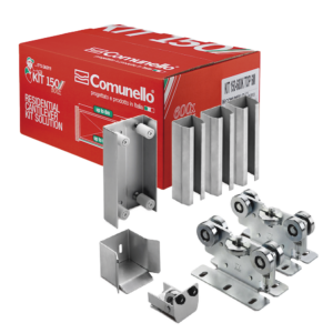 KIT para puertas autoportantes de hasta 3 m y 600 kg con guia para puertas corredizas
