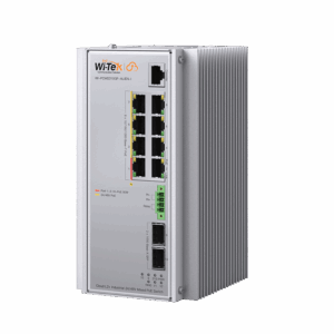Switch Industrial Administrable Gigabit con 2 Puertos PoE bt + 6 Puertos PoE af/at o 24 V Pasivo + 2 SFP Gigabit, 240 W