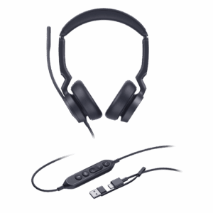 Diadema Alámbrica Yealink UH46 Dual USB-C/A Certificada con Microsoft Teams